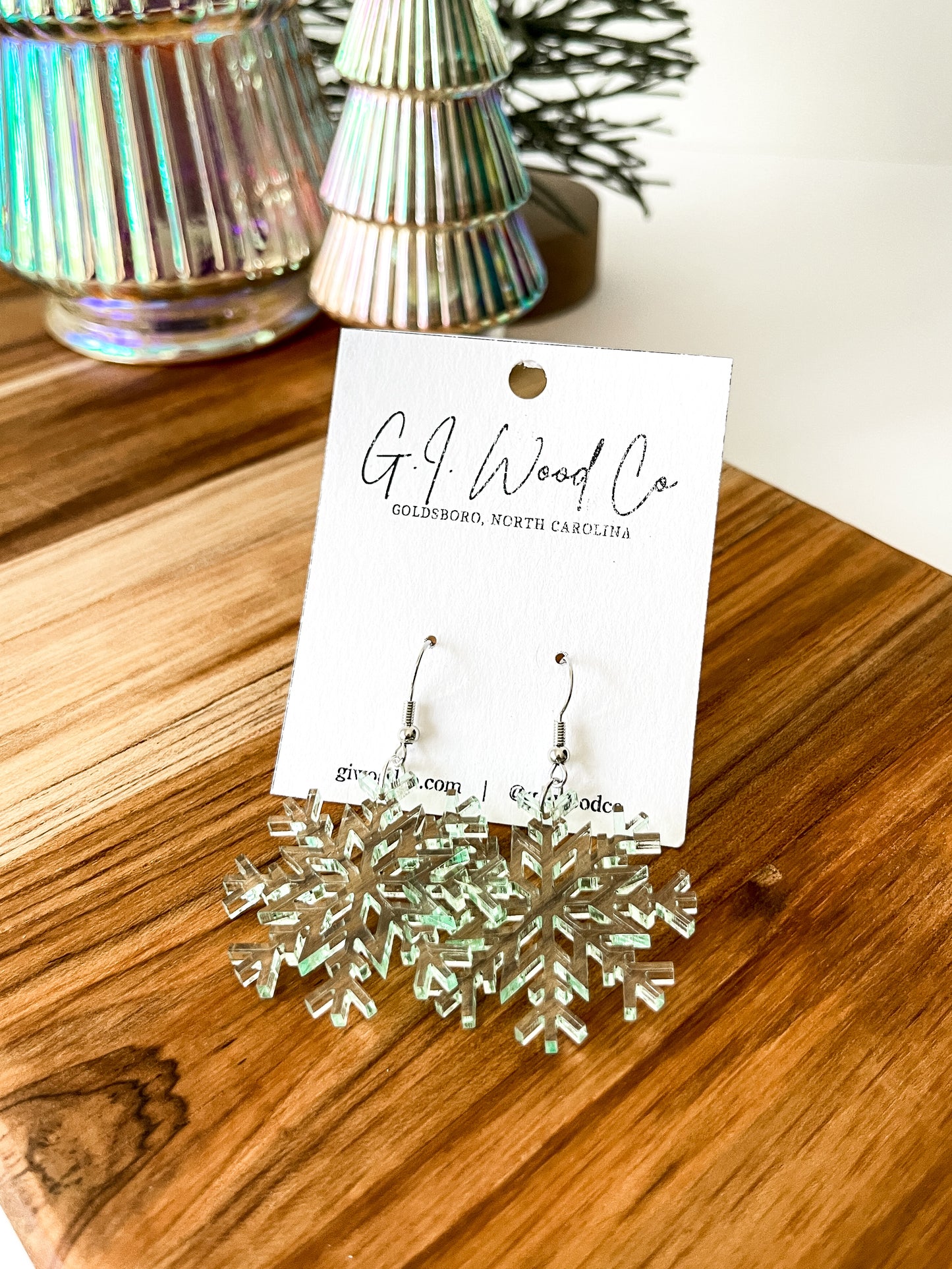 Snowflake Dangle Earrings