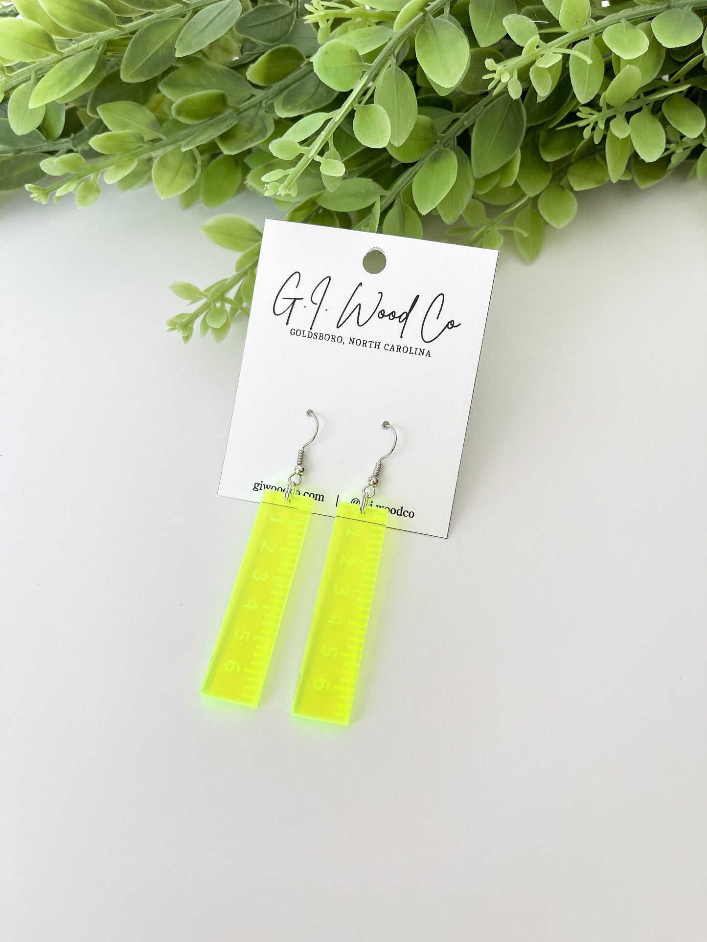 Ruler Dangle Earrings