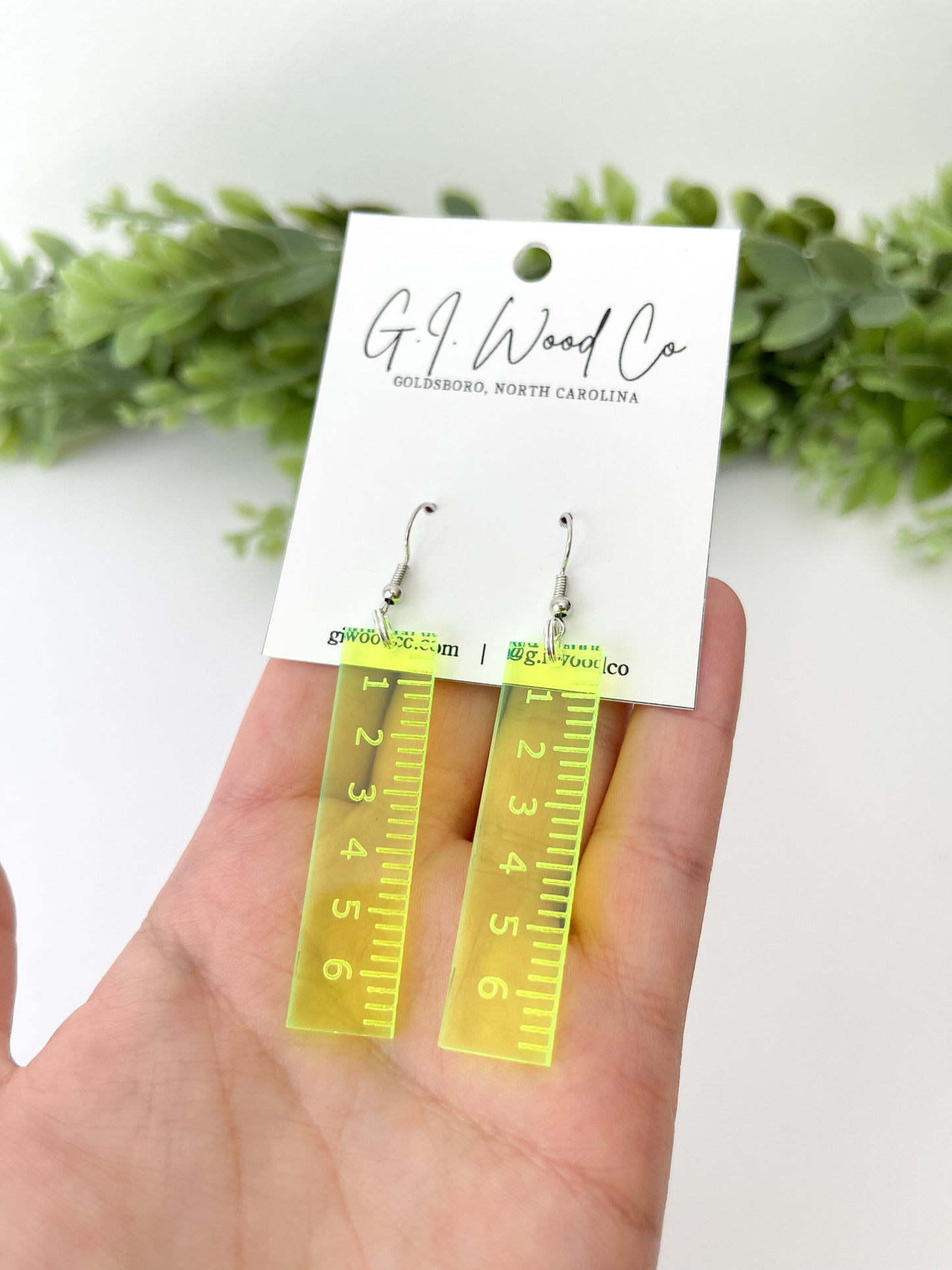 Ruler Dangle Earrings