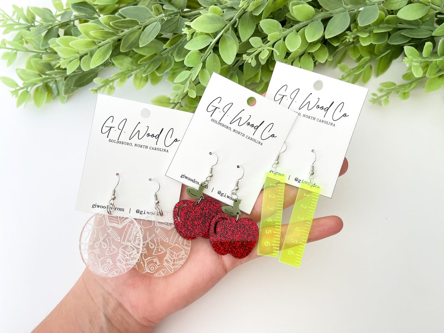 Ruler Dangle Earrings