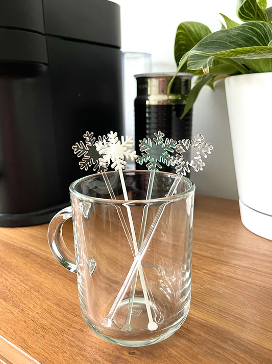 Snowflake Stir Sticks