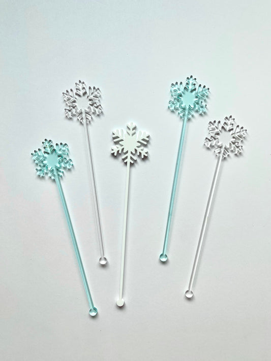 Snowflake Stir Sticks