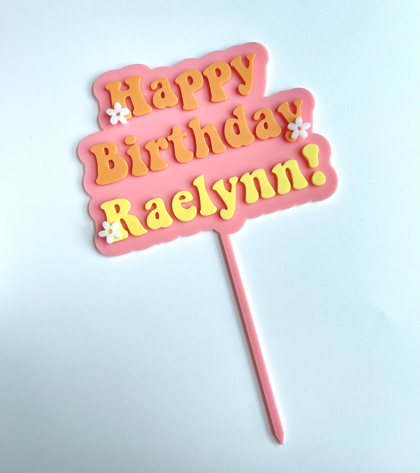 Groovy Cake Topper