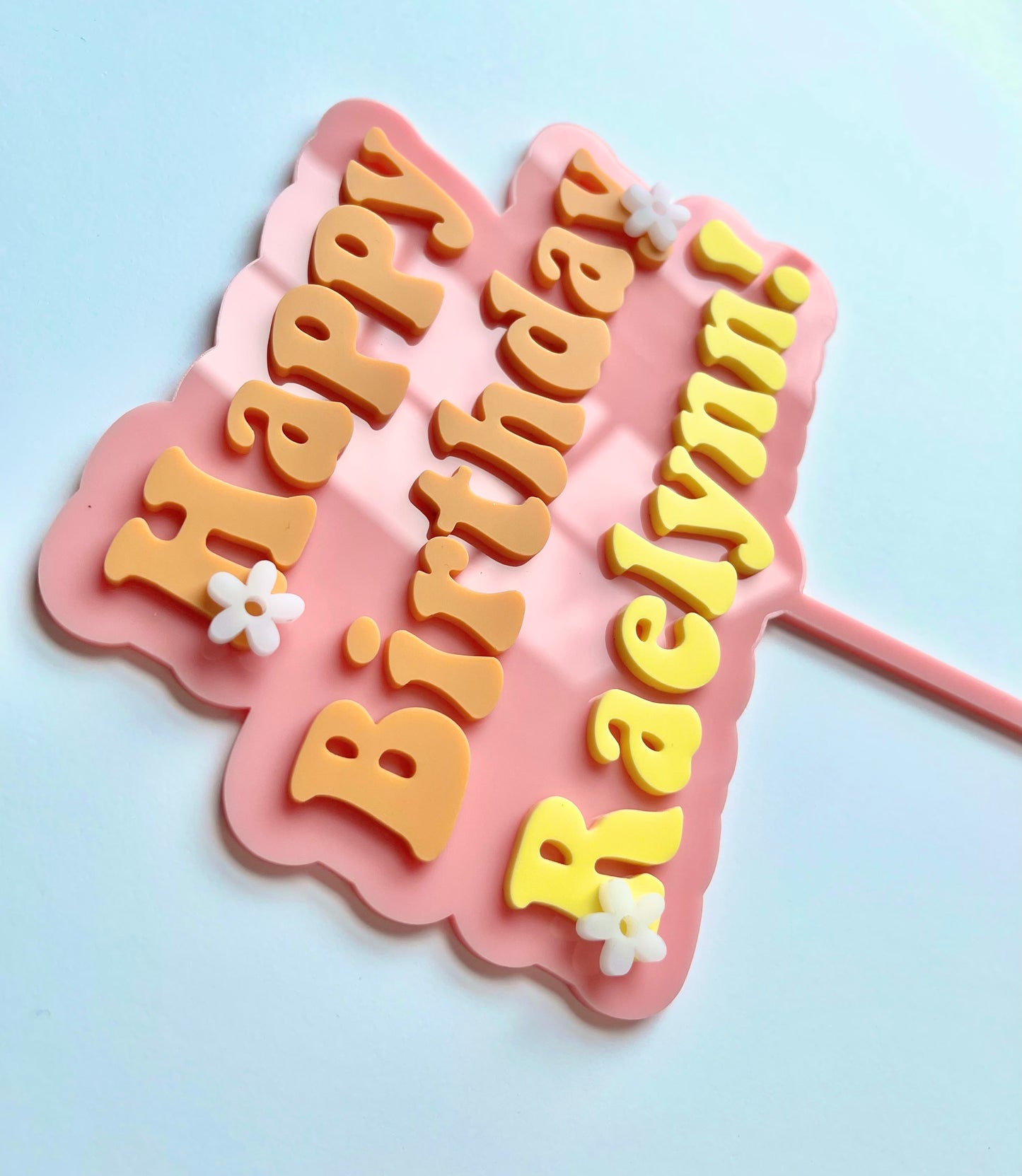 Groovy Cake Topper