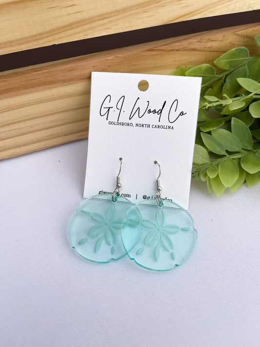 Sand dollar Dangle Earrings