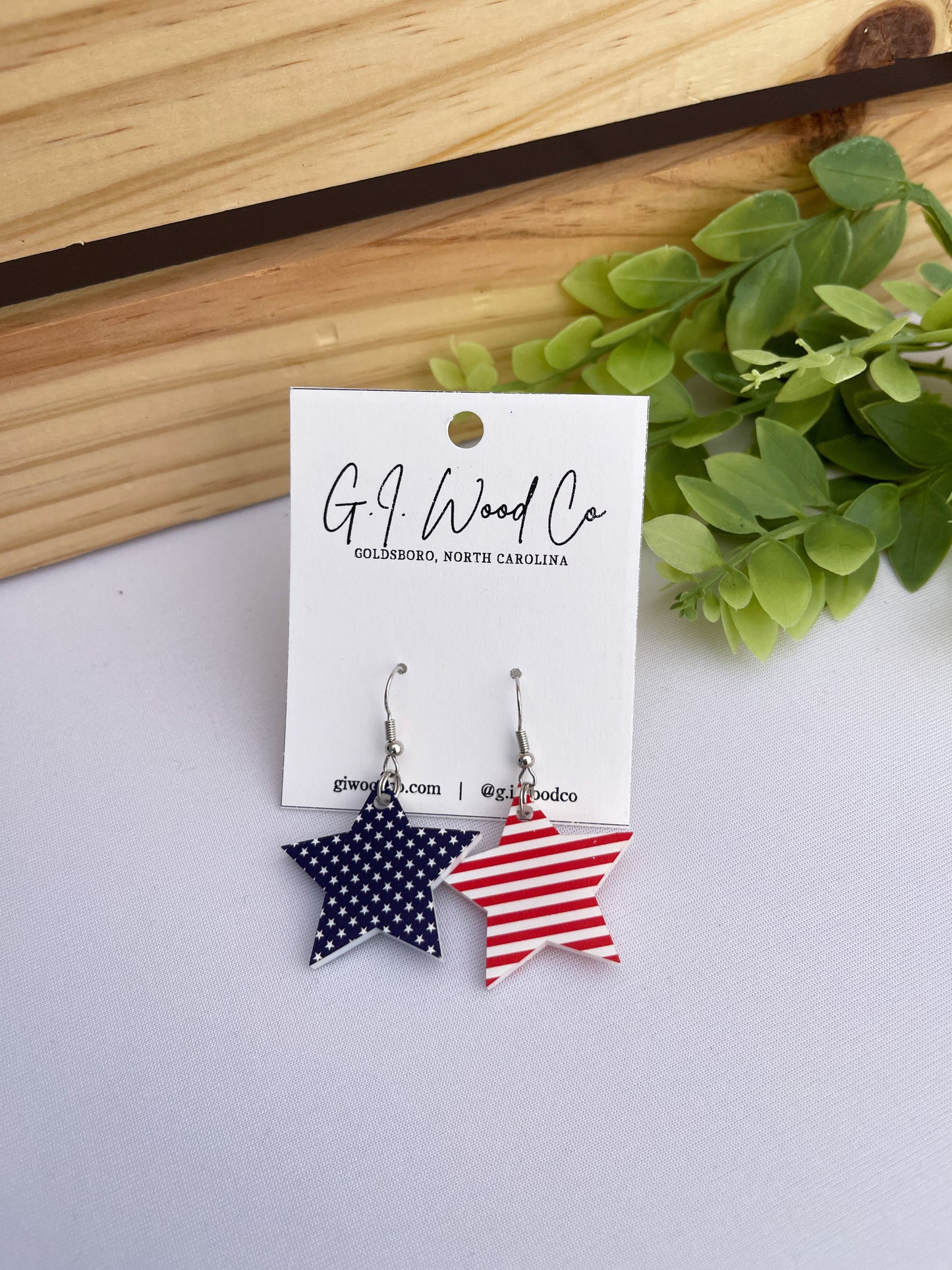 Flag Dangle Earrings