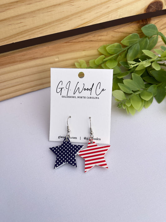 Flag Dangle Earrings