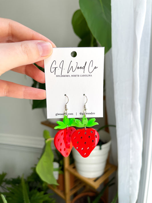 Strawberry Dangle Earrings