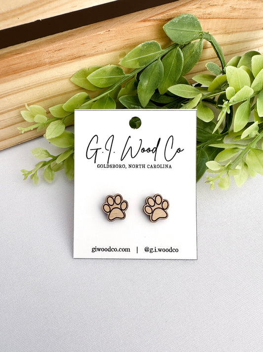 Paw Print Earrings